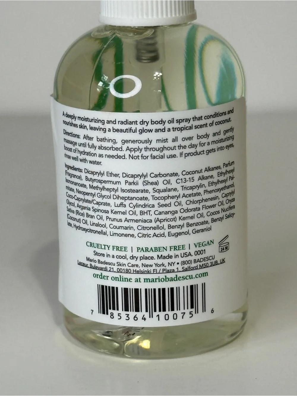 Mario Badescu Coconut Body Soap 8 oz & Body Oil 3.3 oz Bundle